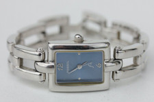 FOSSIL - MONTRE DE DAME - MODELE F2 - ACIER ET CADRAN BLEU  - 30 mètres