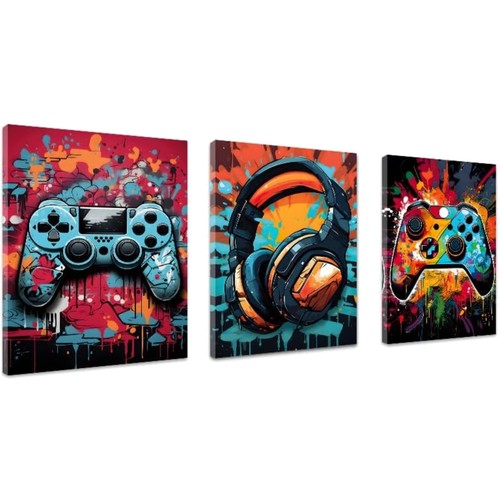 Lot posters gamer - posters, avec