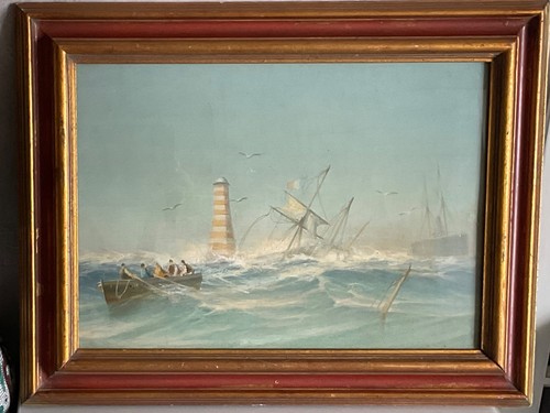Tableau marine ancien hst - ,