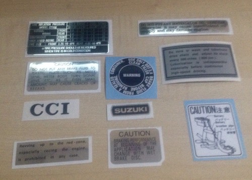Suzuki gt550 warning kit - suzuki,