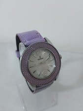 Rare Festina Women's Lavender Crystal Bezel Watch - Silver Dial - F16592 Purple