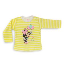 T-Shirt Bébé Disney MINNIE MOUSE En Coton Fille Manches Longues 4003