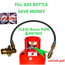 À Distance Remplissage Propane Gas LPG Bouteille Set Camping Car 4 Mètres Tuyau