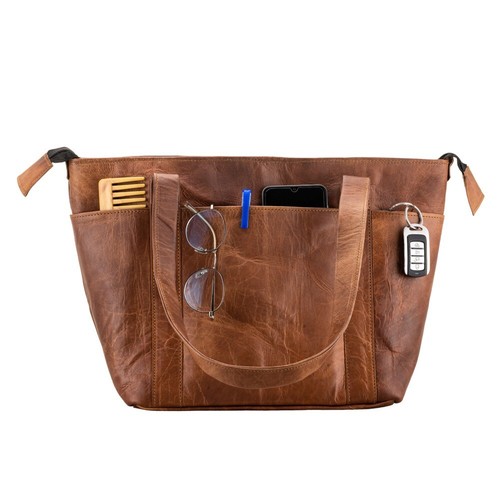 Sac épaule vintage - en, cuir
