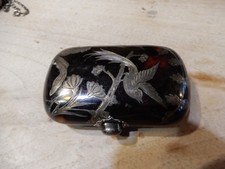 ANCIEN PORTE MONNAIE LOUIS D'OR BOURSE  INCRUSTATION ARGENT NAPOLEON III