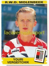 270 VERGEITCHIK - BELARUS # MOLENBEEK STICKER PANINI FOOTBALL BELGIQUE 1995 1996