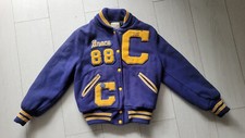 vintage blouson teddy college  USA- varsity jacket T.S