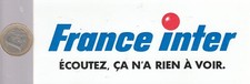 AUTOCOLLANTS. Radio. FRANCE INTER