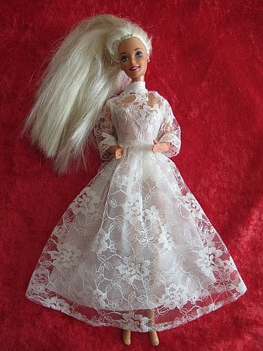 Barbie robe mariee - en,