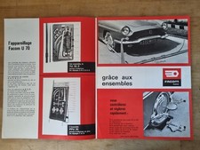 catalogue spécialités Automobile FACOM " contrôle du train avant " FACOM  U70