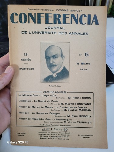 Conferencia 1929 bidou - conferencia, ...