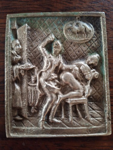 Plaque bronze objets de - bronze,