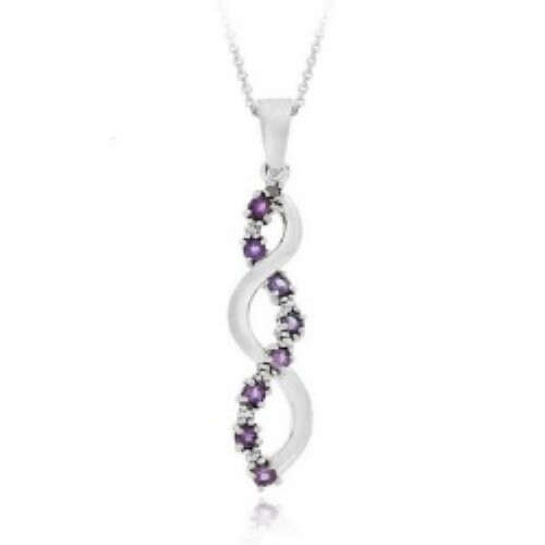 Argent sterling améthyste - améthyste, &