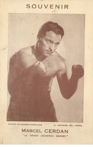 Boxe souvenir marcel - , cerdan
