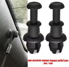 2x Clips Fixation Plage Arrière Corde Coffre pour VW Golf Polo Tiguan Audi Seat
