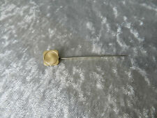 Ancienne épingle à cravate / chapeau Art Déco en or massif 18 K et argent massif