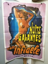 Affiche ancienne cinema Nuits