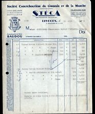 LIMOGES (87) USINE de CHAUSSURES & BOTTES / CAOUTCHOUTERIE BAUDOU "STECA" 1953