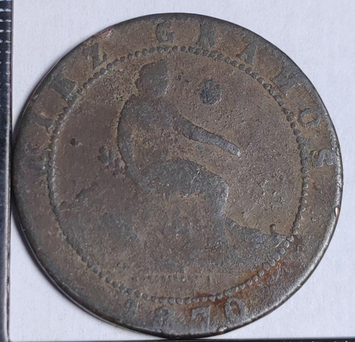 Centimos 1870 espagne - 10, om