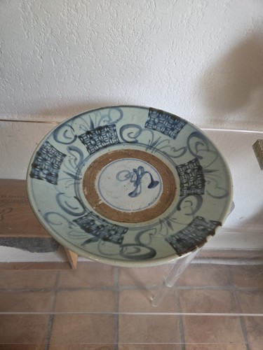 Plat ceramique swatow chinois - plat,