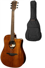 GUITARE ELECTRO ACOUSTIQUE DREADNOUGHT PAN COUPE  LAG TRAMONTANE T98DCE + HOUSSE