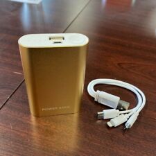 Batterie Externe 12500mAh, adaptateur USB-C, Micro USB et Lightning, Power Bank