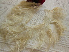 Dentelle ancienne a frange bas rideau  36 cm  sur 13 cm T3-41