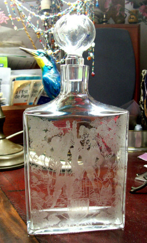 Ancienne carafe cristal - carafe,