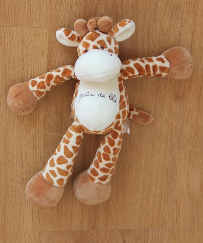 Doudou girafe grain blé - doudou,