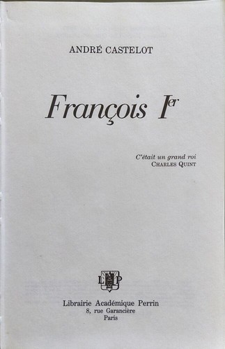 François ier andré - françois, |