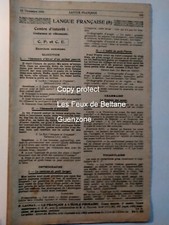 Fascicule ecole primaire 1938