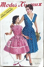 Modes et Travaux n° 654 Juin 1955 revue ancienne couture mode pour femme