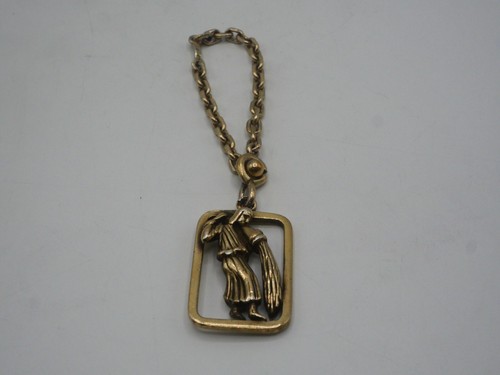 Porte clefs verseau - en, vermeil