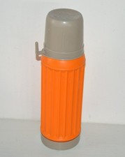 Ancienne bouteille isotherme Iso ISO-BEL VINTAGE orange type thermos Vintage 70