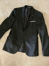 ZARA MAN: VESTE BLAZER NOIR HOMME TAILLE 50, AVEC POCHETTE