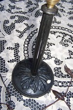 Ancien Grand Pied de Lampe Fer