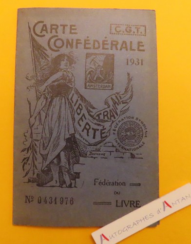Cgt 1931 fédération du - ●,