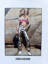 Women Fashion High heels Handbag Shoes Long Leg Print Ad ZADIG & VOLTAIRE