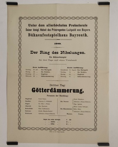Bayreuth festival 1909 - bayreuth,