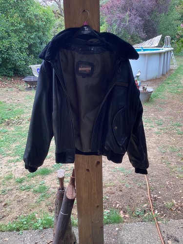 Blouson cuir homme aviator - cuir,