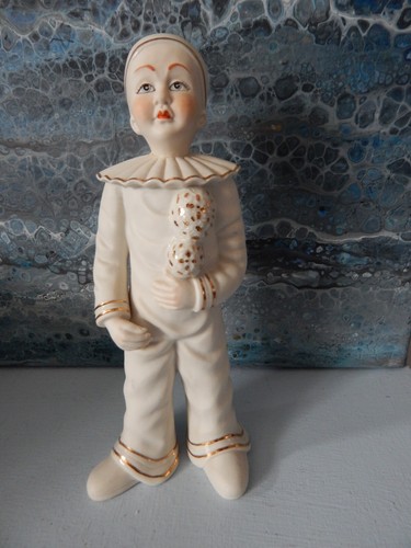 Pierrot porcelaine peint main