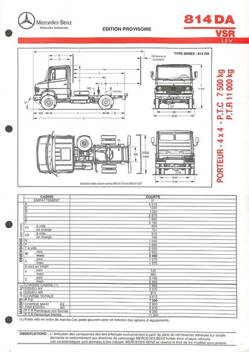 Mercedes trucks 814 da vsr - /,