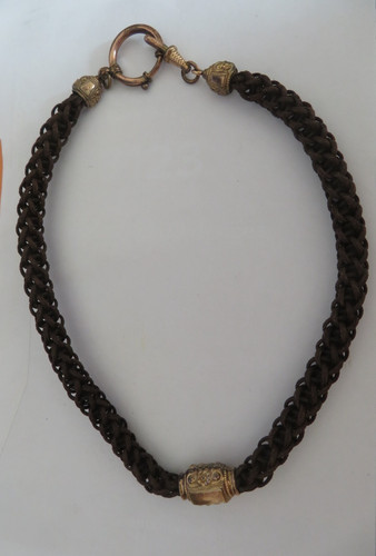 Ancien bijou deuil - deuil, collier