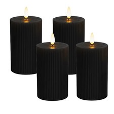 Bougies LED pilier en cire