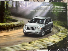 Catalogue / Brochure JEEP COMPASS TARIFS ET SPECIFICATIONS de 2009 -
