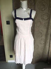 MAGNIFIQUE ROBE NAF NAF NUDE MARINE T 40 IDELAE CÉRÉMONIE