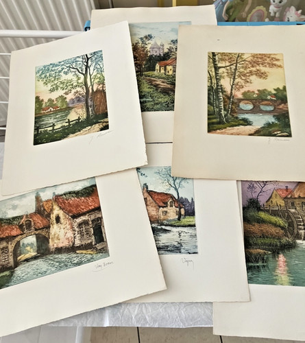 Lot gravure eau - lot,