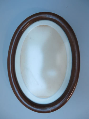 Ancien cadre ovale bois - ovale,