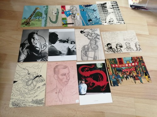Lot cartes postales tintin - lot, 13
