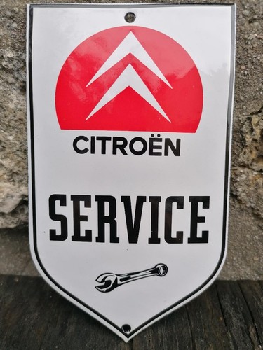 Plaque émaillée citroen - plaque,